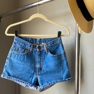 Vintage High-Waist Denim Shorts